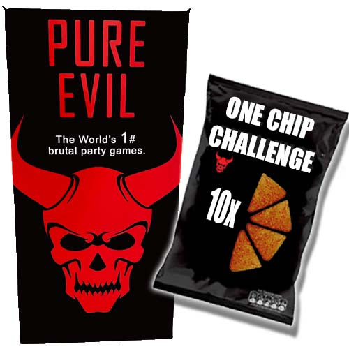 Halloween Limited Offer Party Pack - 10x Hot Chip Challenge and Worlds Most Brutal Party Games