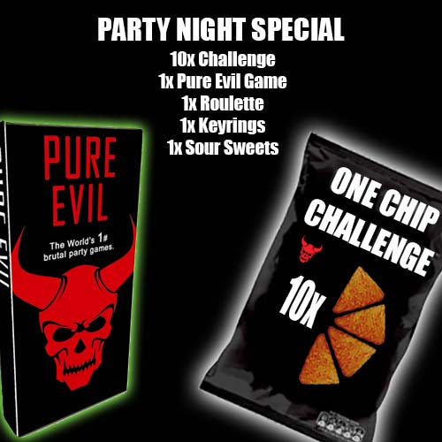 Perfect Gift for Birthday or Party. One Chip Challenge. Adult Party Games.